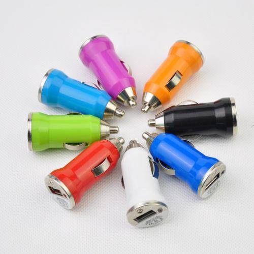 1pcs new usb vehicle car charger for iphone3g/3gs/4/4s/ipod touch random color