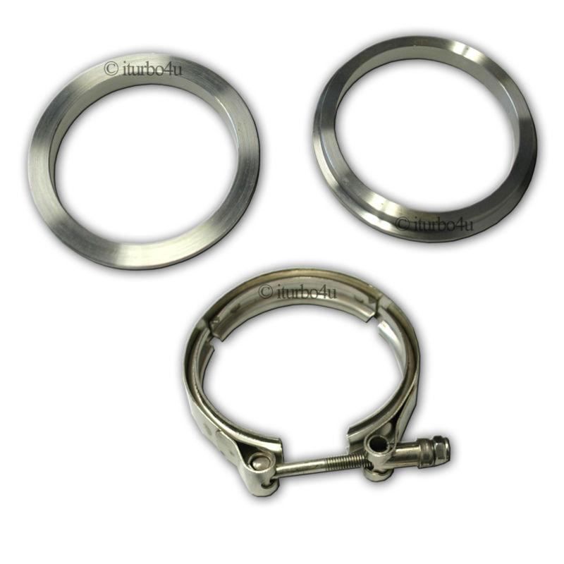 2.5'' v-band flange & clamp kit dowpipes exhausts turbos uppipes stainless steel
