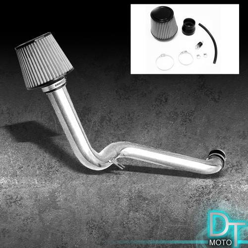 Stainless washable cone filter+cold air intake 94-97 accord 4cyl polish aluminum