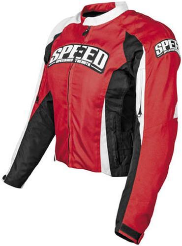 New speed & strength throttle body womens textile jacket, red, xl