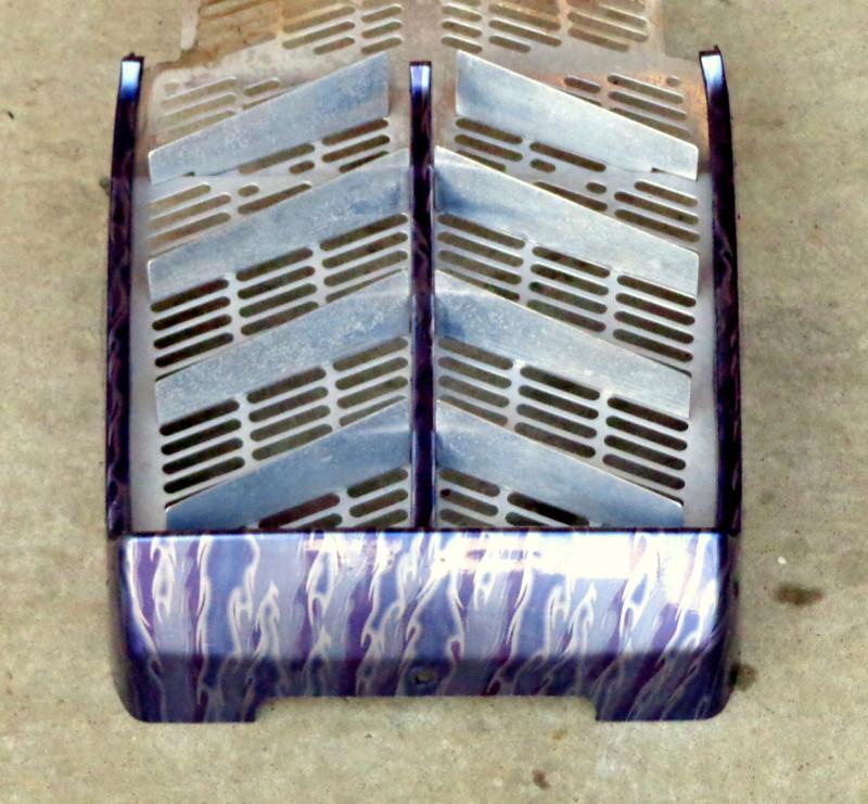 87-2006 yamaha banshee specail edition flame radiator shroud fender billet grill