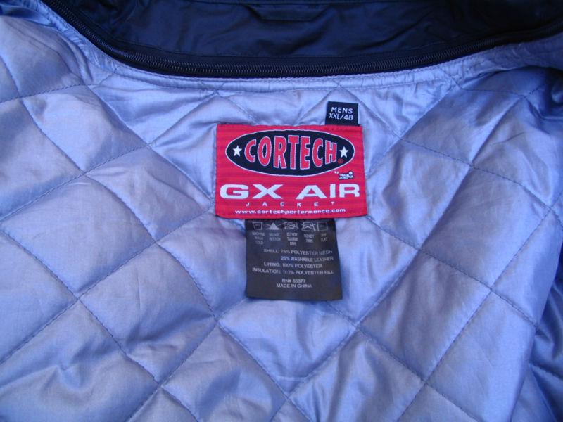 Cortech gx air black inner? jacket size xxl 48 used vg condition