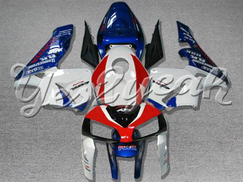 Injection molded fit 2005 2006 cbr600rr 05 06 white red blue fairing zn825