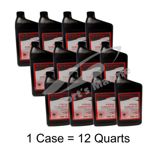 Tohatsu outboards 4-stroke 10w-40 outboard motor oil case of 12 quarts