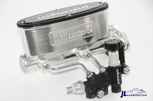 Wilwood polished 1&#034; bore master cylinder &amp; adjustable proportioning valve