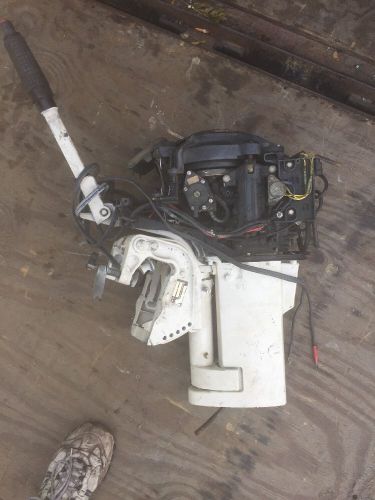 Johnson omc evinrude 10hp powerhead and mid section with controls j10belerd