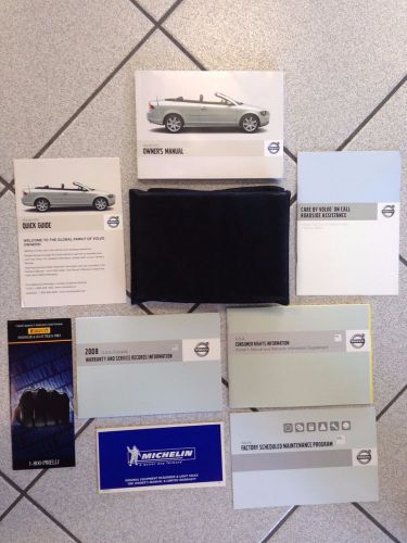 2008 volvo c70 owner&#039;s manual set with case