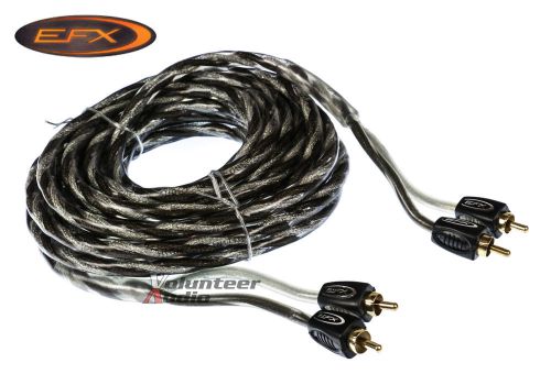 Efx revo20 revo series 20ft 20&#039; foot twisted shielded 2 channel rca cable ofhc