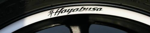Custom printed rim stripes wheel tape with suzuki hayabusa logo  top quality  /