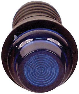 Longacre blue 3/4 in diameter 12v warning light p/n 41805