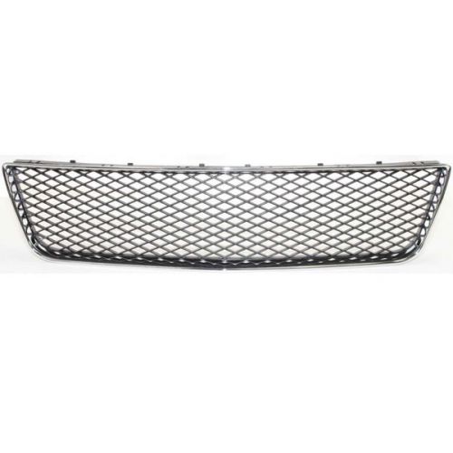 2006 2014 fits chevrolet impala front bumper grille chrome frame with black mesh