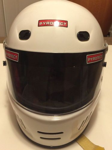 Pyrotect racing helmet size xxs white with original box see pics