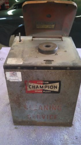Champion aircraft spark plug cleaner bench unit