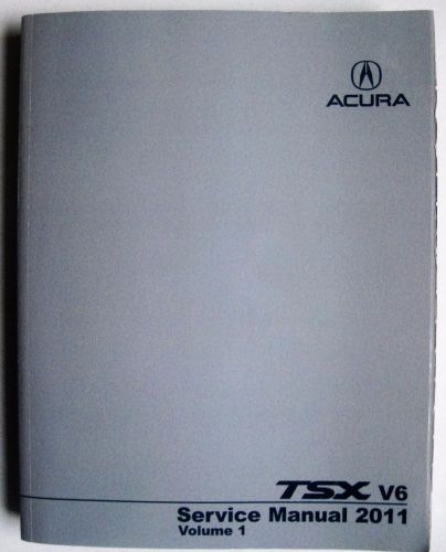 2011 acura tsx v6 factory service manual v 1 maintenance specs engine fuel trans