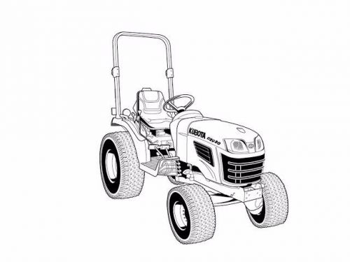 Kubota b2320 b2620 b2920 operation manual for tractor service repair maintenance