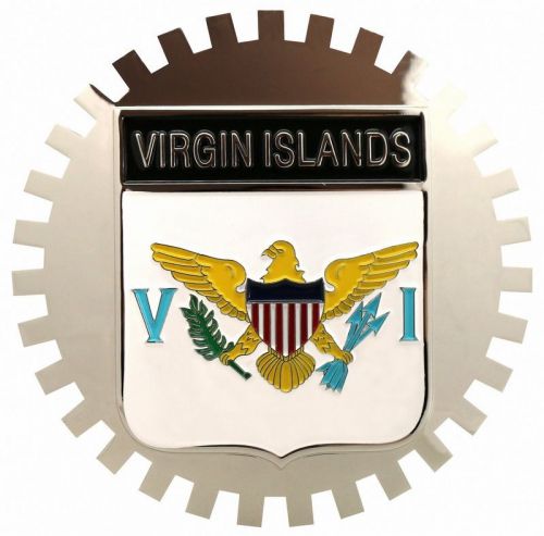 Flag of virgin islands-car grille emblem badges new