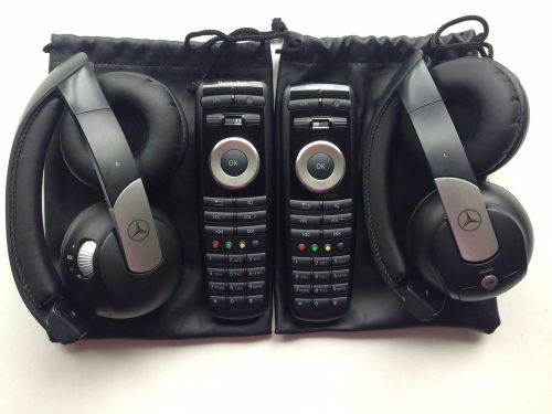 2009-2013 mercedes-benz s-class dvd wireless headphone remote control set oem #8