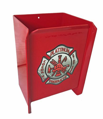 Fire extinguisher holder powder coated safety red all aluminum made in usa
