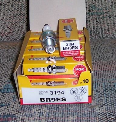 10 pack of ngk 3194 spark plugs br9es br9es-s solid terminal