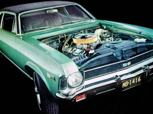 1968 chevy nova ss 396 big block v8 engine vintage ad-original/1969/1970/350/327