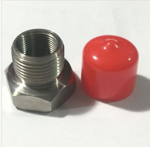 Fjf stainless steel 5/8-24 to 13/16-16 oil filter thread adapter