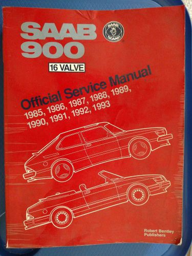 Saab 900 - official service manual - 16 valve - bentley   1985-1993