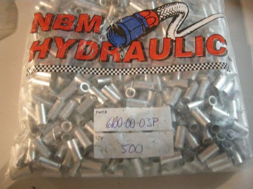 Nbm hydraulic part #6100-00-03p qty:500