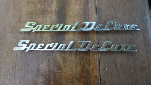 1949 1950 plymouth fender emblem special deluxe nos