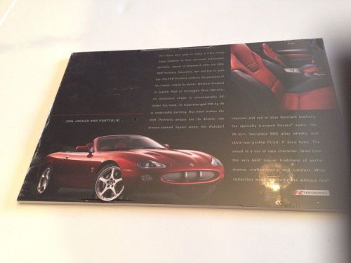 2004 jaguar xxr portfolio sales brochure sheets in plastic