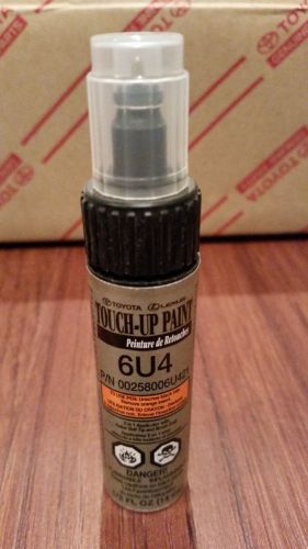 Genuine toyota touch up paint 1/2 oz pen &amp; brush 6u4 olive mist metallic