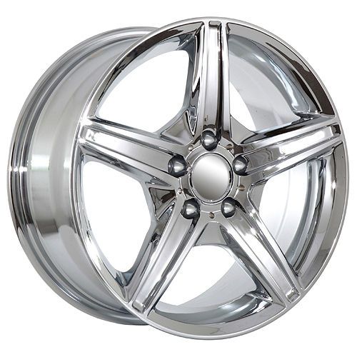 17 inch chrome replica mercedes wheels (615)