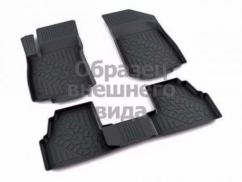 Auto car floor liner mats nissan x trail 2014 full kit polymer+rubber 4pc new!