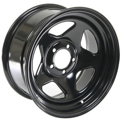 Cragar black steel v-5 wheels 16"x8" 5x4.5" bc set of 4