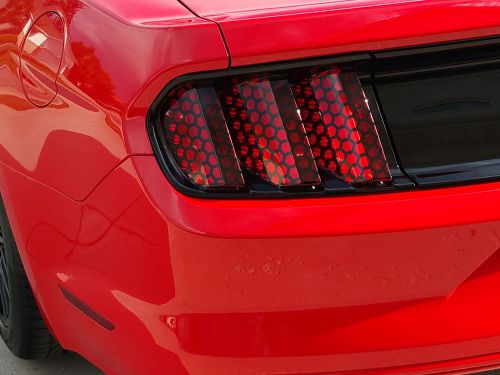 2016 ford mustang honeycomb taillight decals stickers graphics vinyl tail light