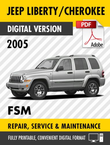 2005 jeep liberty / jeep cherokee factory service manual oem / workshop manual