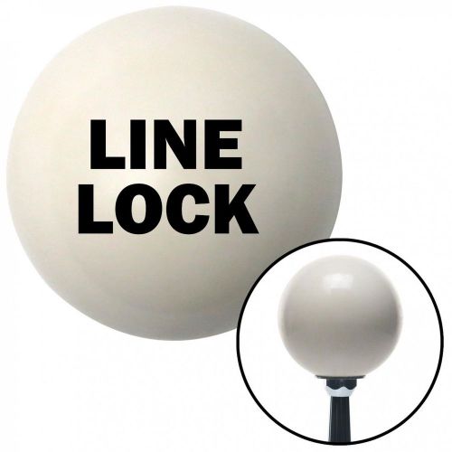 Black line lock ivory shift knob with 16mm x 1.5 insertknob rack automatic
