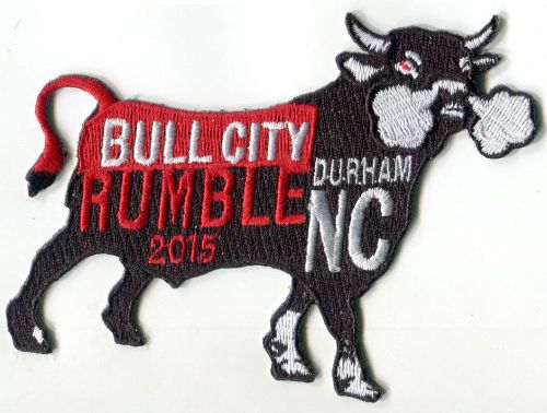 Bull city rumble motorcycle patch bsa triumph tonup cafe racer vincent norton 59