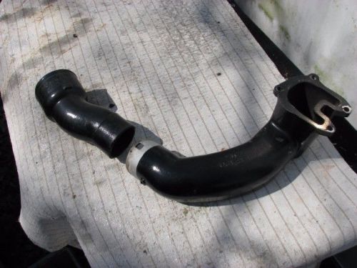 Mercruiser 42420 42422-1 exhaust elbow exhaust pipe riser 3.0 used w/ boots