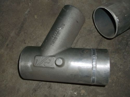 Gil marine aluminum exhaust y pipe 902395