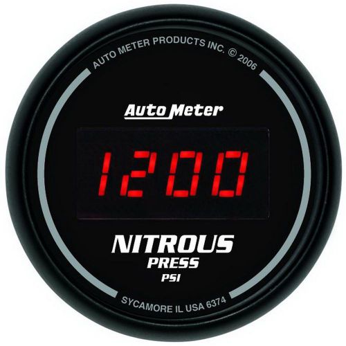 Auto meter 6374 sport-comp; digital nitrous pressure gauge