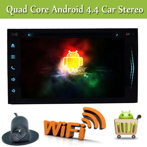 7&#034; android 4.4 car stereo dvd player gps navigator bluetooth radio aux-in camera