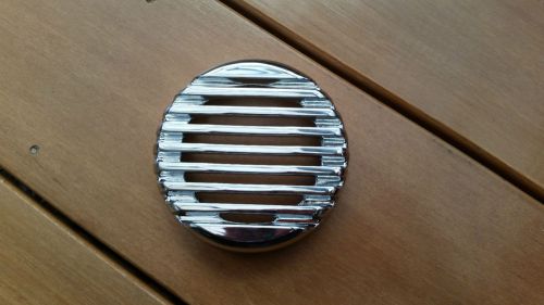 Harley davidson round chrome slotted cover