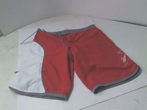 Brp sea-doo jetski watersports lilypad boardshort shorts womens red size 30