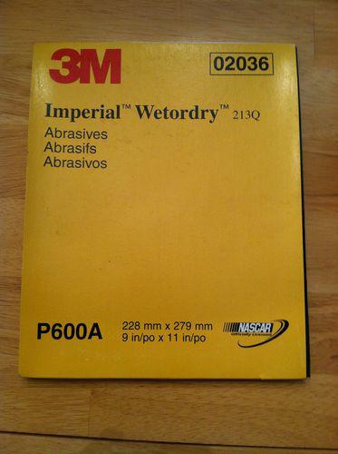3m wet or dry iperial sandpaper 600 grit 50 count no reserve