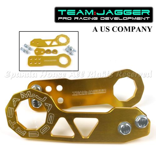 For mazda!bolt on jdm octagon style!usa sport gold front+rear slotted tow hook