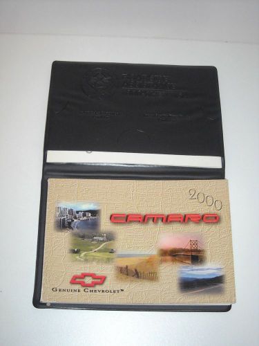 2000 chevrolet camaro factory owner manual, warranty booklet  + case