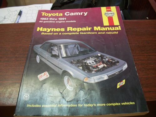 Haynes repair manual 1983 - 1991 toyota camry 92005