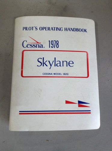 1978 cessna 182q skylane pilot&#039;s operating handbook poh