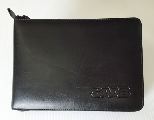 2002 saab 9-5 owners manual with black zippered case original oem