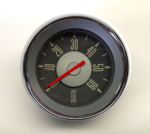 Vw type 3 isp red needle tachometer 0 - 6,000 rpm dash gauge 12 volt rev counter